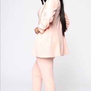Blush /Blazer and pants set